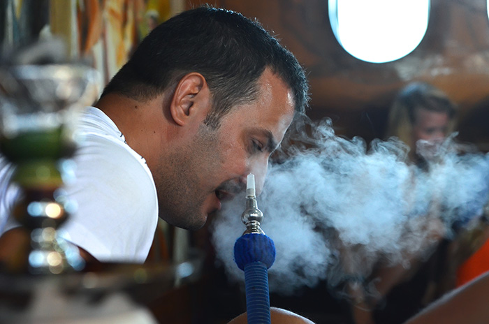 smoking Water pipe in Egypt